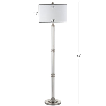 Ralph 60" Metal/Glass Floor Lamp - JONATHAN Y
